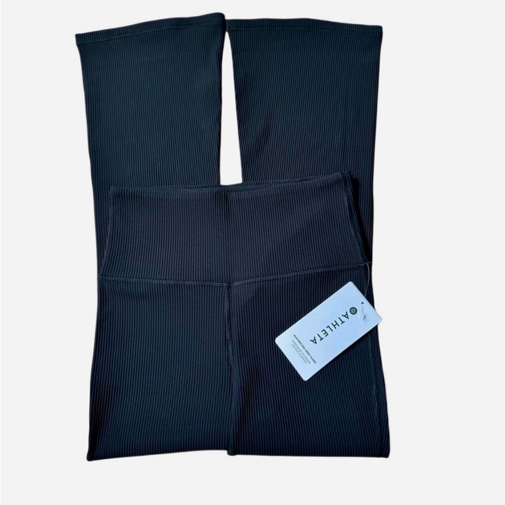 NWT Athleta Elation Rib Crop Flare Leggings